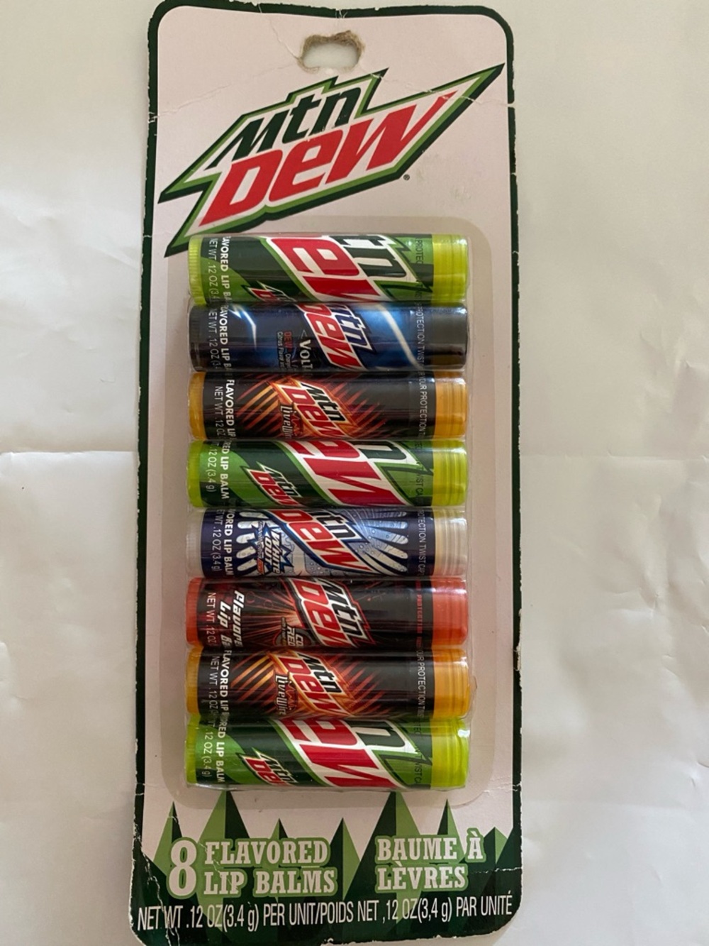 1-Set Claire's Mtn Dew Lip Balm Duo - Green and Yellow
